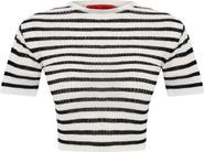 PCFG Striped Short Sleeve Knit Top