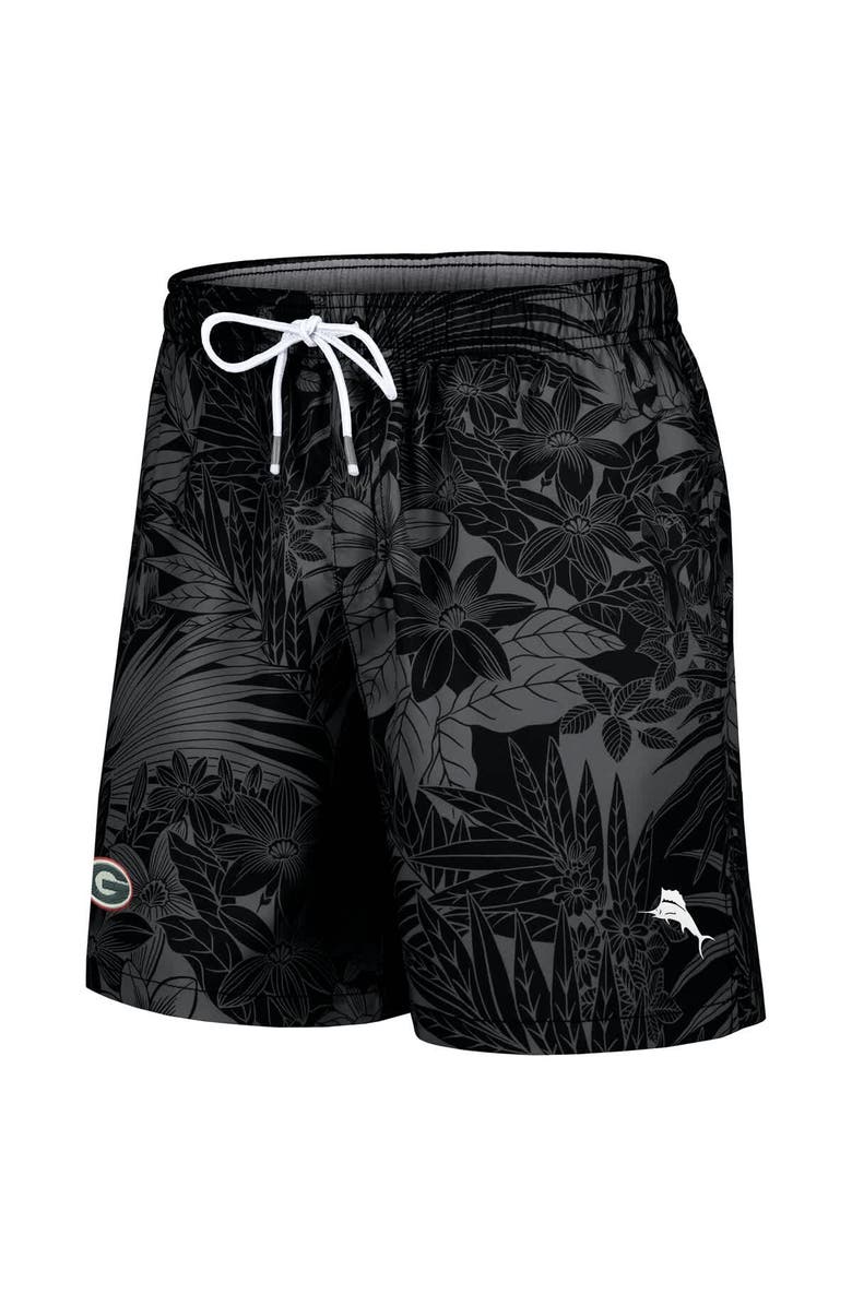 Tommy Bahama Men's Tommy Bahama Black Georgia Bulldogs Santiago Palms Board Shorts, Alternate, color,