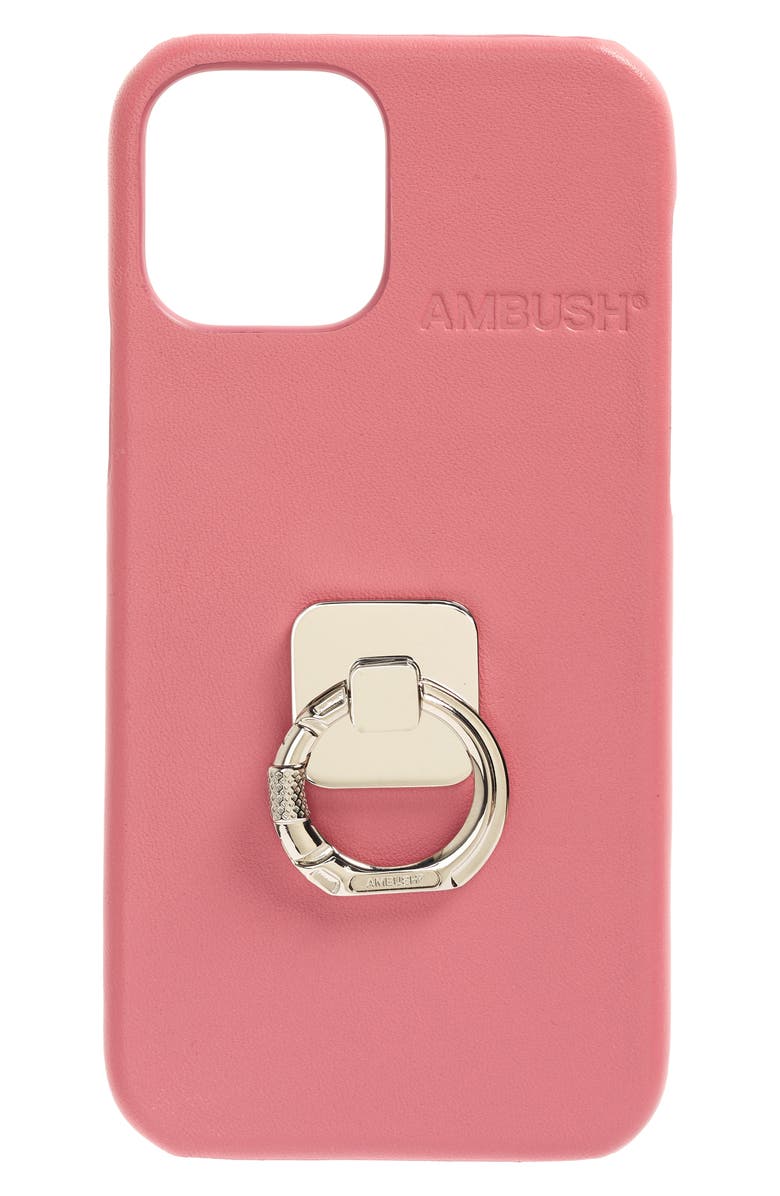 Ambush Bunker Ring iPhone 12 Pro Leather Case, Main, color, 