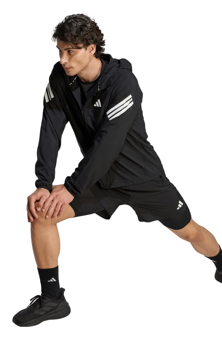 adidas ADI365 Running Iconic Formation 2-in-1 Shorts, Alternate, color, Black