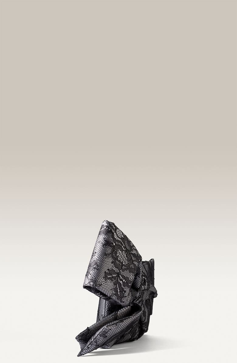 Valentino 'Day Lace' Bow Clutch, Alternate, color,