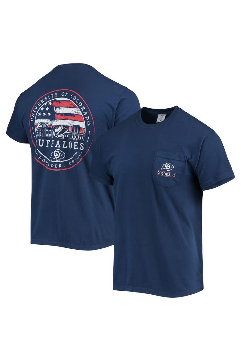 Men's Navy Colorado Buffaloes Campus Americana T-Shirt, Main, color, Navy