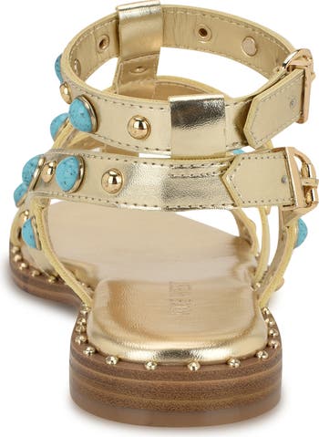 【NINE WEST】Mindela スタッズ グラディエーター サンダル Mindela Studded Gladiator Sandals – Nine West