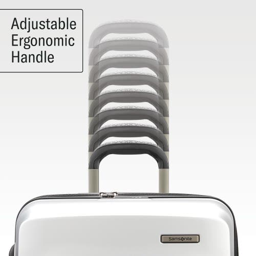 Samsonite Octiv Hardside Spinner Carry-on Luggage In Aluminum Silver