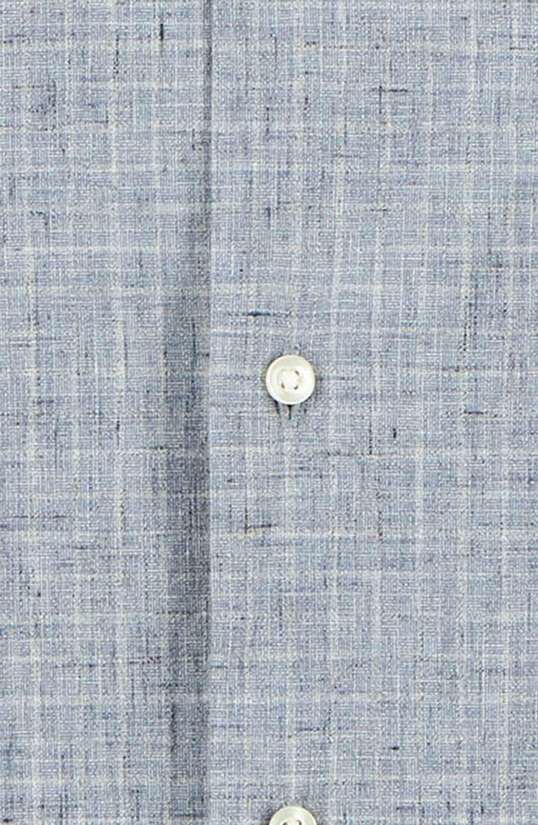 Barbour Wester Slub Check Cotton Button-Down Shirt, Alternate, color, Chambray