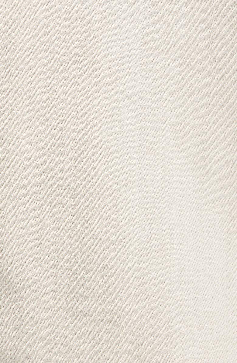 L
AGENCE Janelle Raw Cut Slim Denim Jacket, Alternate, color, Biscuit