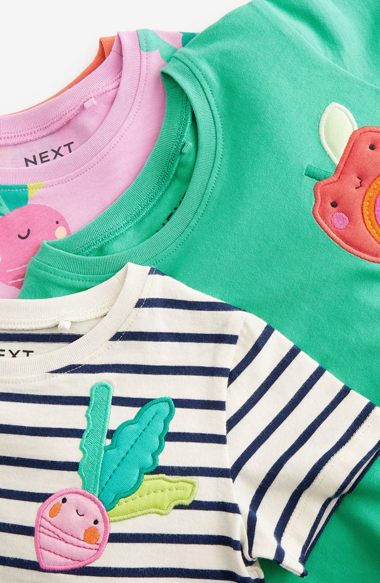 NEXT Kids' 4-Pack Assorted Cotton Appliqué Graphic T-Shirts, Alternate, color,