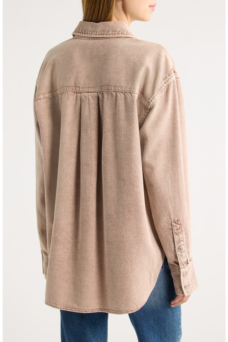 Connie Ultra Featherweight Denim Button-Up Shirt, Alternate, color, ROSE STONE