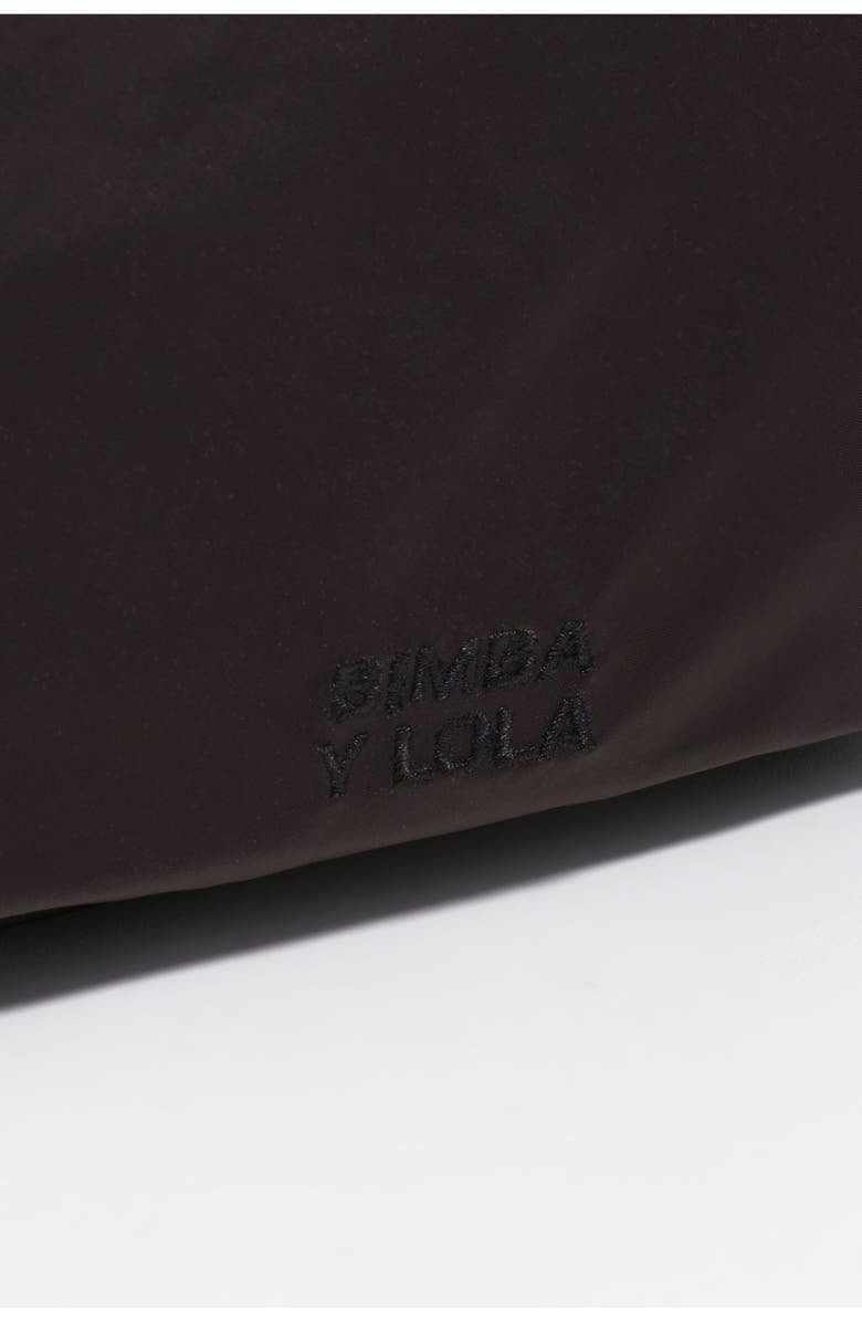 Bimba y Lola Large Nylon Makeup Case, Alternate, color, Charcoal