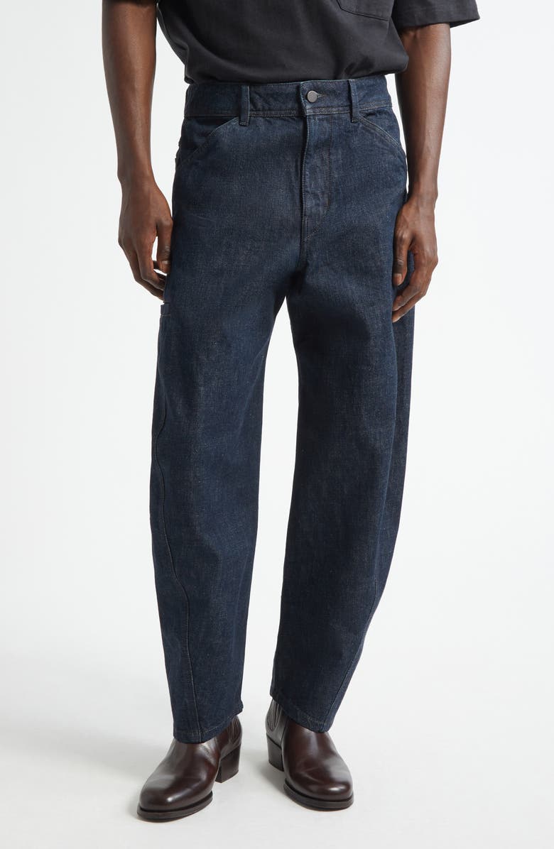 Lemaire Twisted Seam Workwear Jeans, Main, color, Denim Indigo