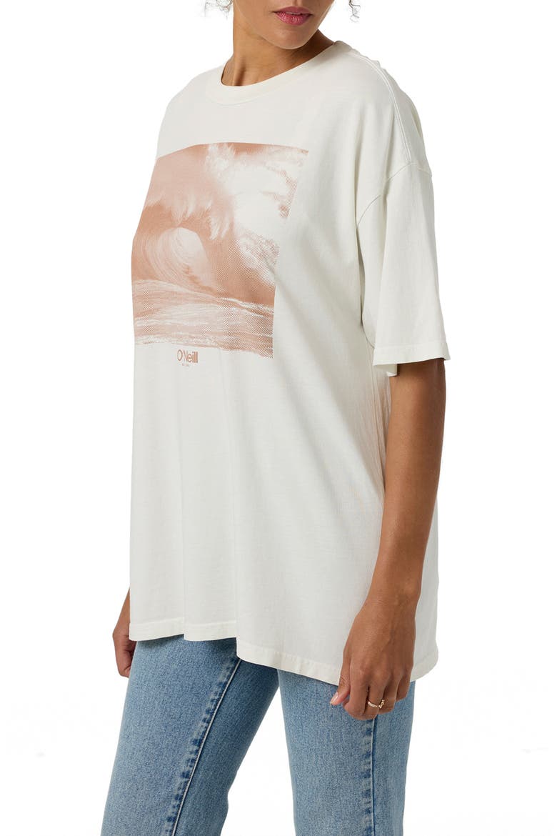 Wave Tone Oversize Graphic T-Shirt, Alternate, color, TOFU