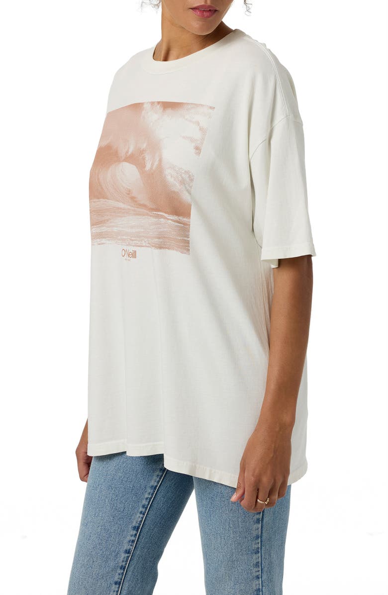 O'Neill Wave Tone Oversize Graphic T-Shirt, Alternate, color, Tofu