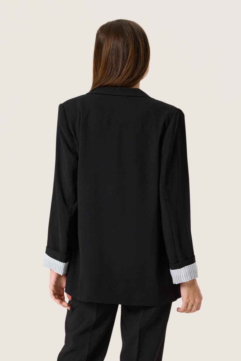 SLShirley Regular Fit Notch Lapel Blazer, Alternate, color, Black