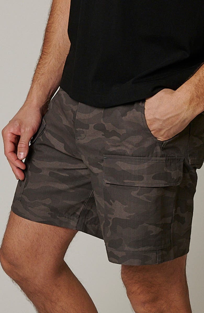 LEISURE LAB Ripstop Cargo Camo Shorts, Alternate, color, Volcanic