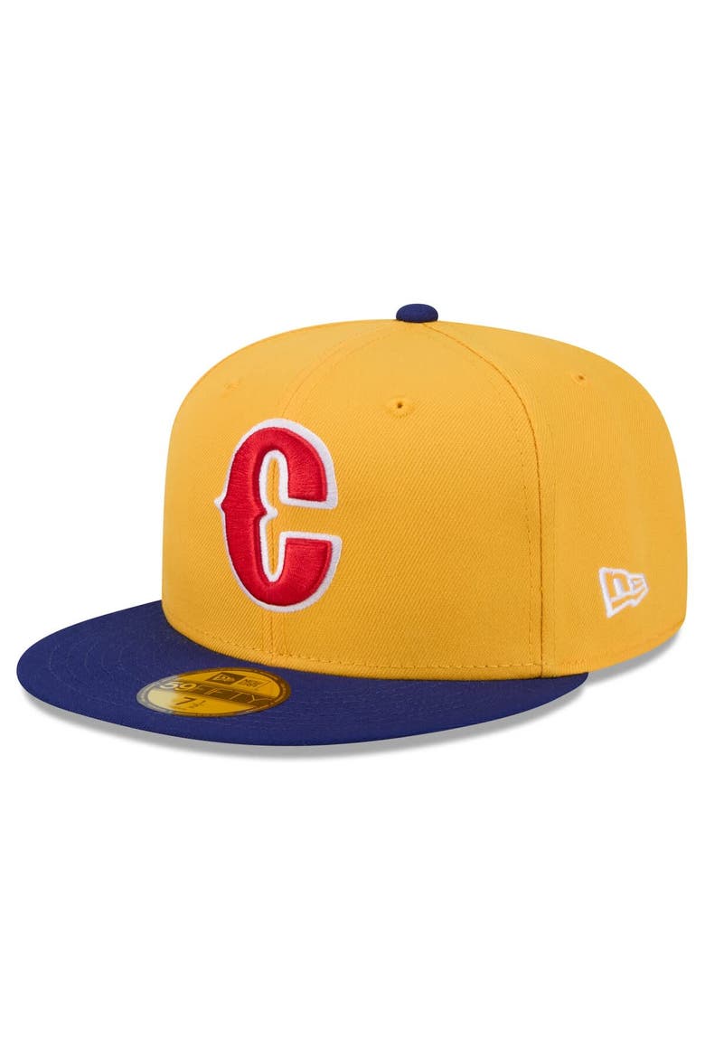 Men's New Era  Yellow/Blue Colombia Baseball 2026 World Baseball Classic 59FIFTY Fitted Hat, Alternate, color, Yellow