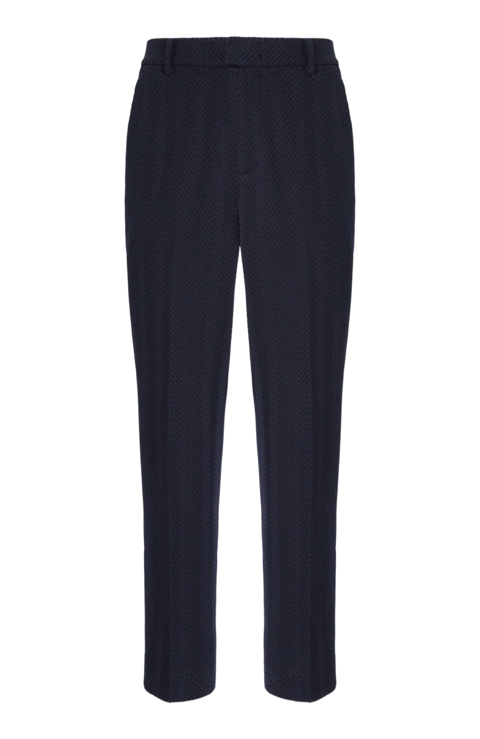 Straight Pants With Zigzag Pattern - image 4