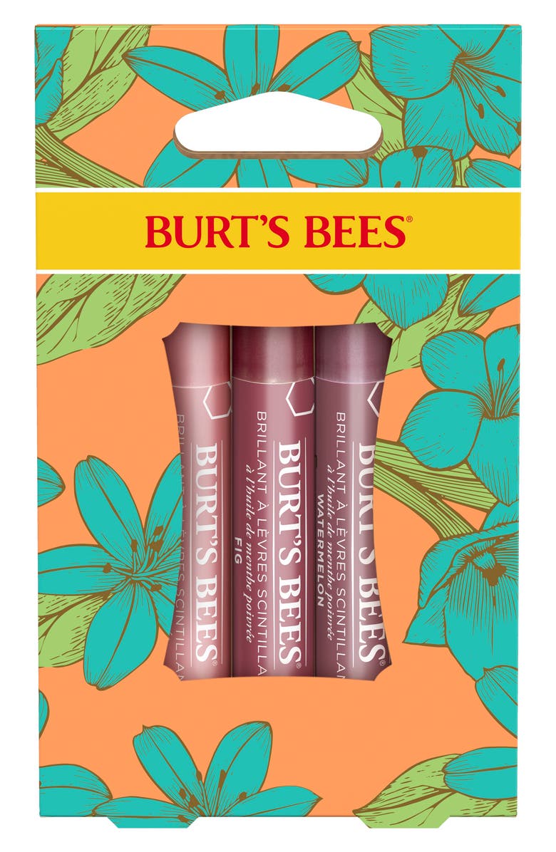 Burt's Bees Kissable Color Spring Gift Set - Petal Kisses - 3 Lip Shimmers, Alternate, color,