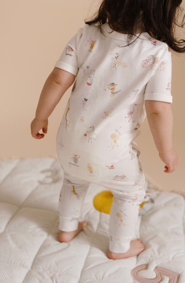 Pehr Print Organic Cotton Romper, Alternate, color, 