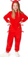 OppoSuits Kids' Lobster One Piece Hooded Jumpsuit