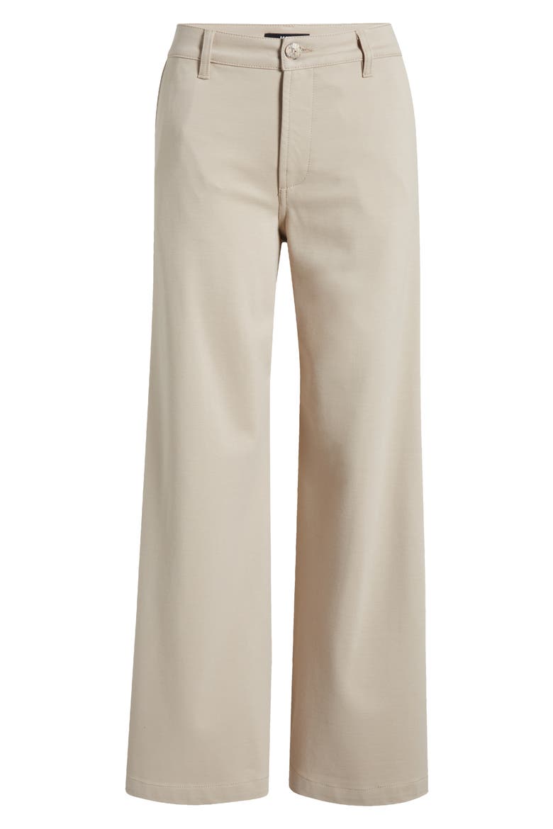 Meg High Waist Super Wide Leg Twill Pants, Alternate, color, STONE
