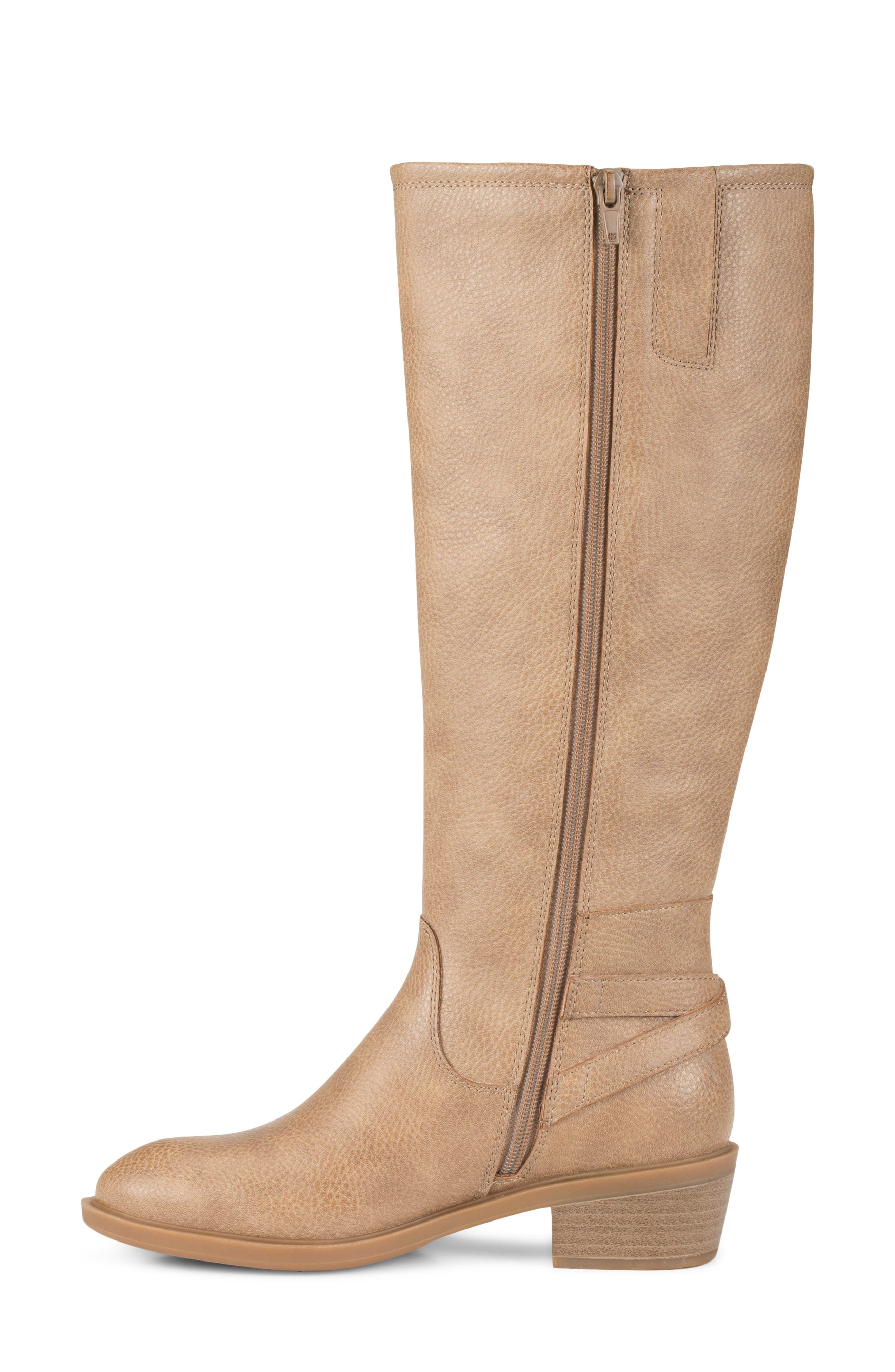 Natara Faux Leather Riding Boot, Alternate, color, WHISKEY
