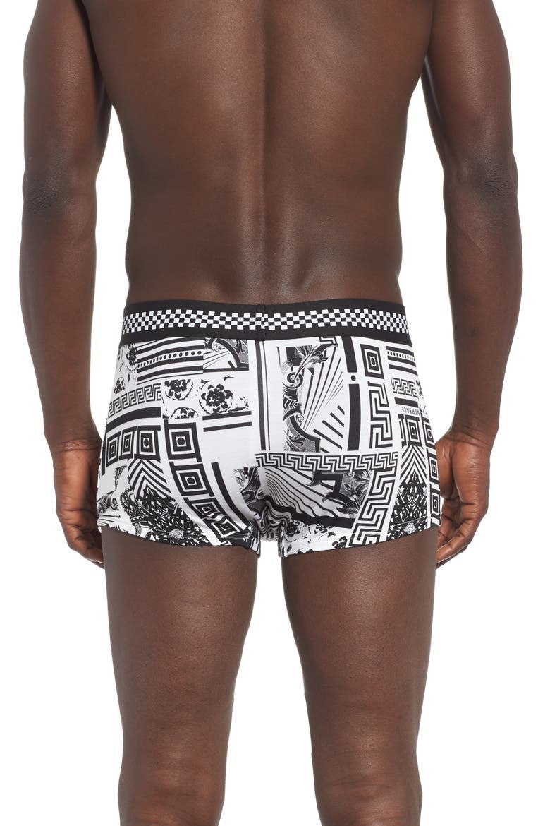 Low Rise Trunks, Alternate, color, BLACK/ WHITE