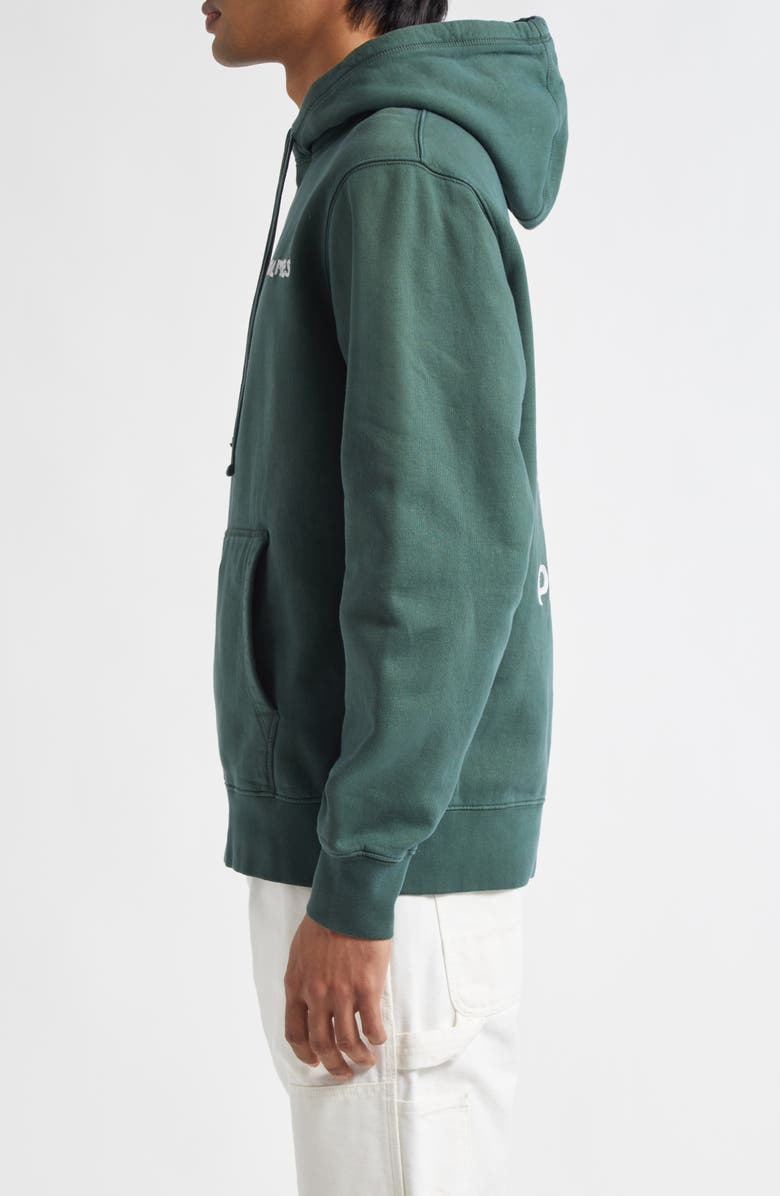 PALMES Tower Graphic Hoodie, Alternate, color, Dark Green