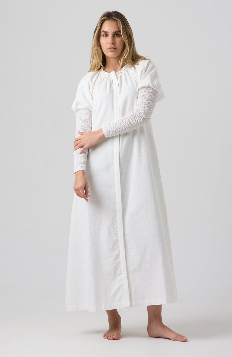 By Tess Collection Linen Claire Dress, Main, color, White