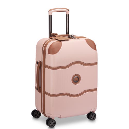Delsey Paris Chatelet Air 2.0 Carry On 21 Inch Hardside Luggage With Spinner Wheels In Blush