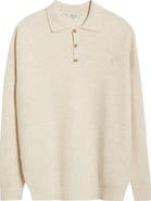 Malbon Golf Gauge Long Sleeve Wool Polo