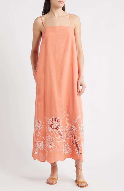 Mila Cotton & Linen Maxi Dress