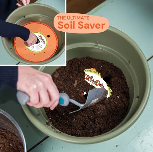 Bloem Upsadaisy Square Planter Insert In Orange