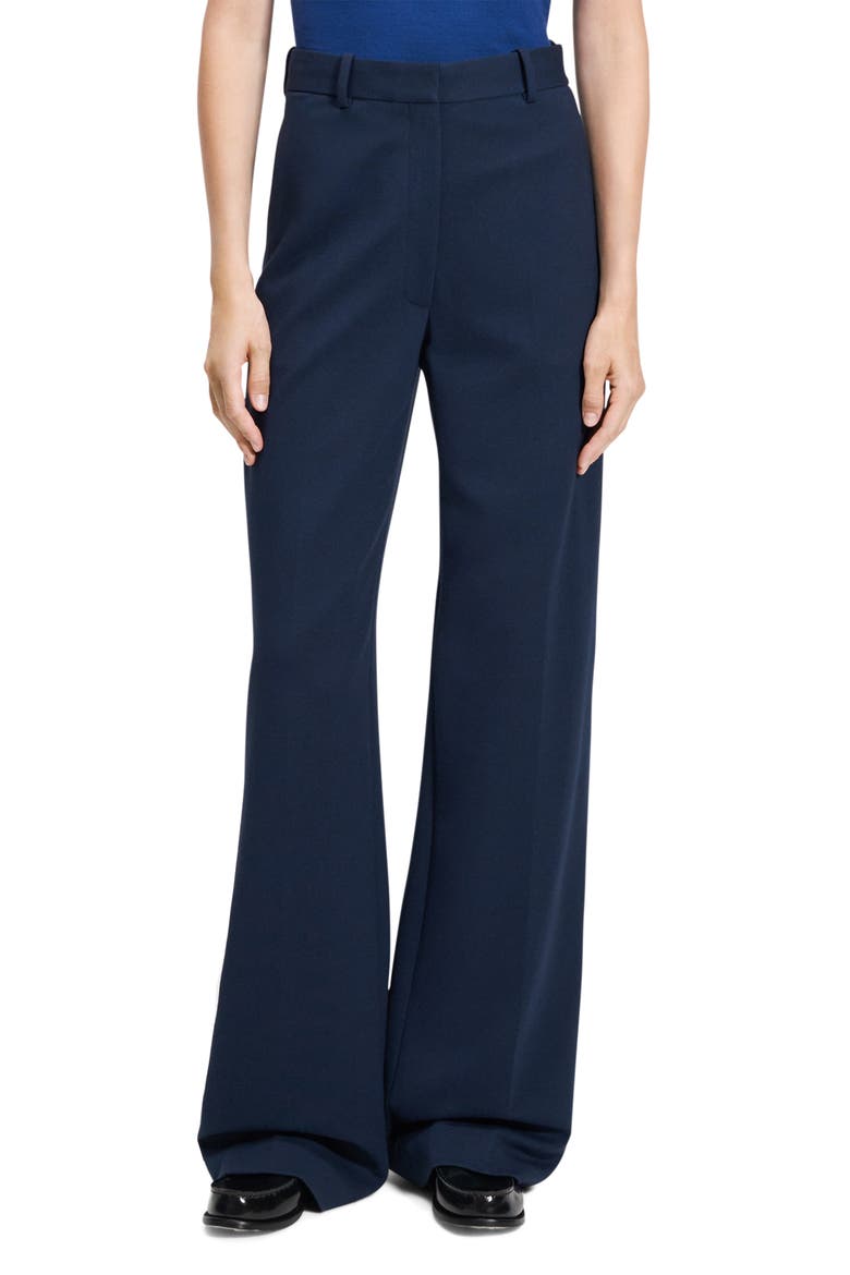 Classic Wide Leg Pants, Main, color, BRGHT NAVY