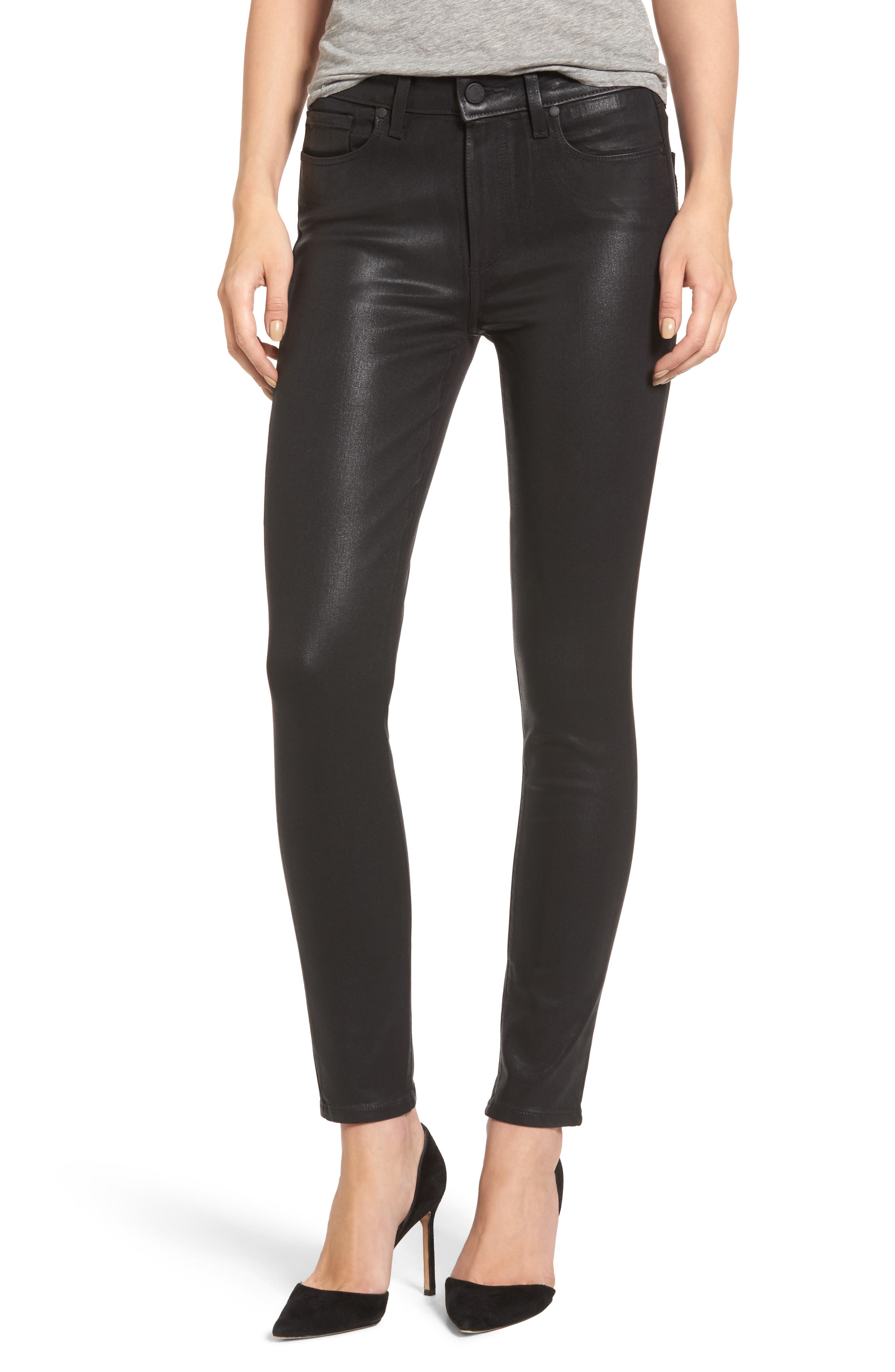 PAIGE Transcend - Hoxton High Waist Ankle Skinny Jeans