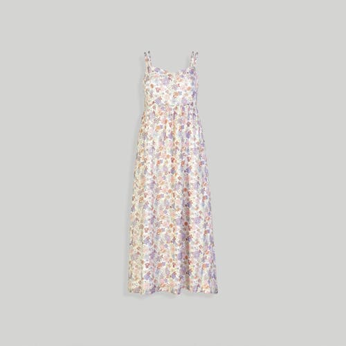 Reistor Women's Strappy Gathered Printed Midi Dress In Multicolored Florals