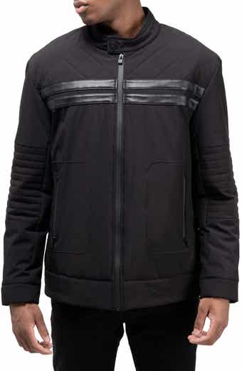 XRAY Faux Fur Lined Quilted Moto Jacket