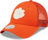New Era Women's New Era Orange Clemson Tigers 9FORTY Logo Spark Trucker Snapback Hat