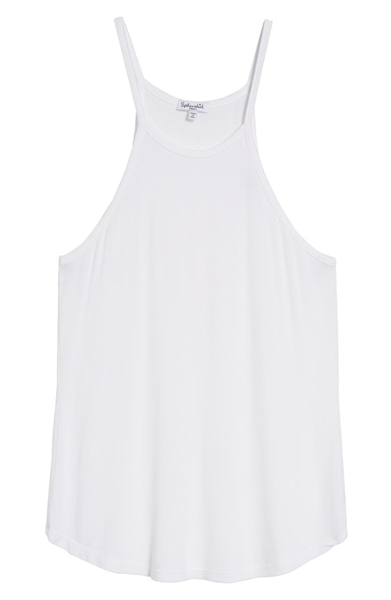 Splendid Ribbed Halter Tank, Alternate, color, White