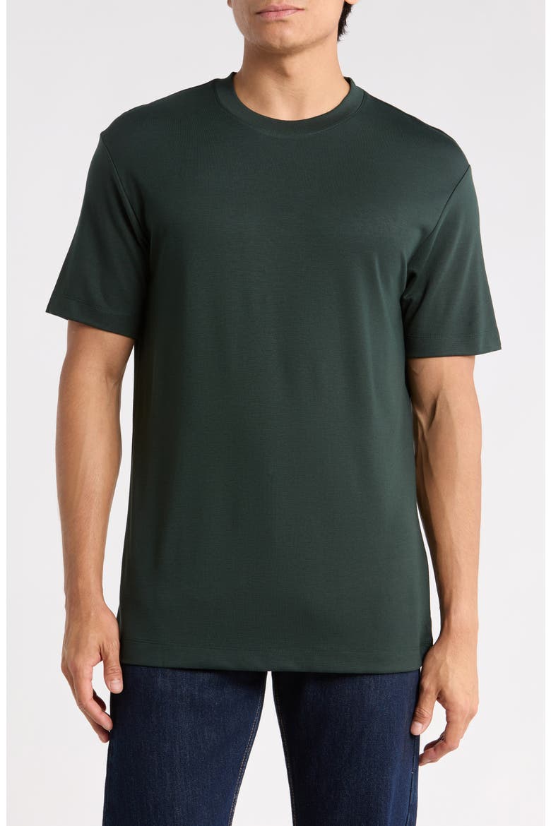 Premium Solid Dressy T-Shirt, Main, color, FOREST GREEN