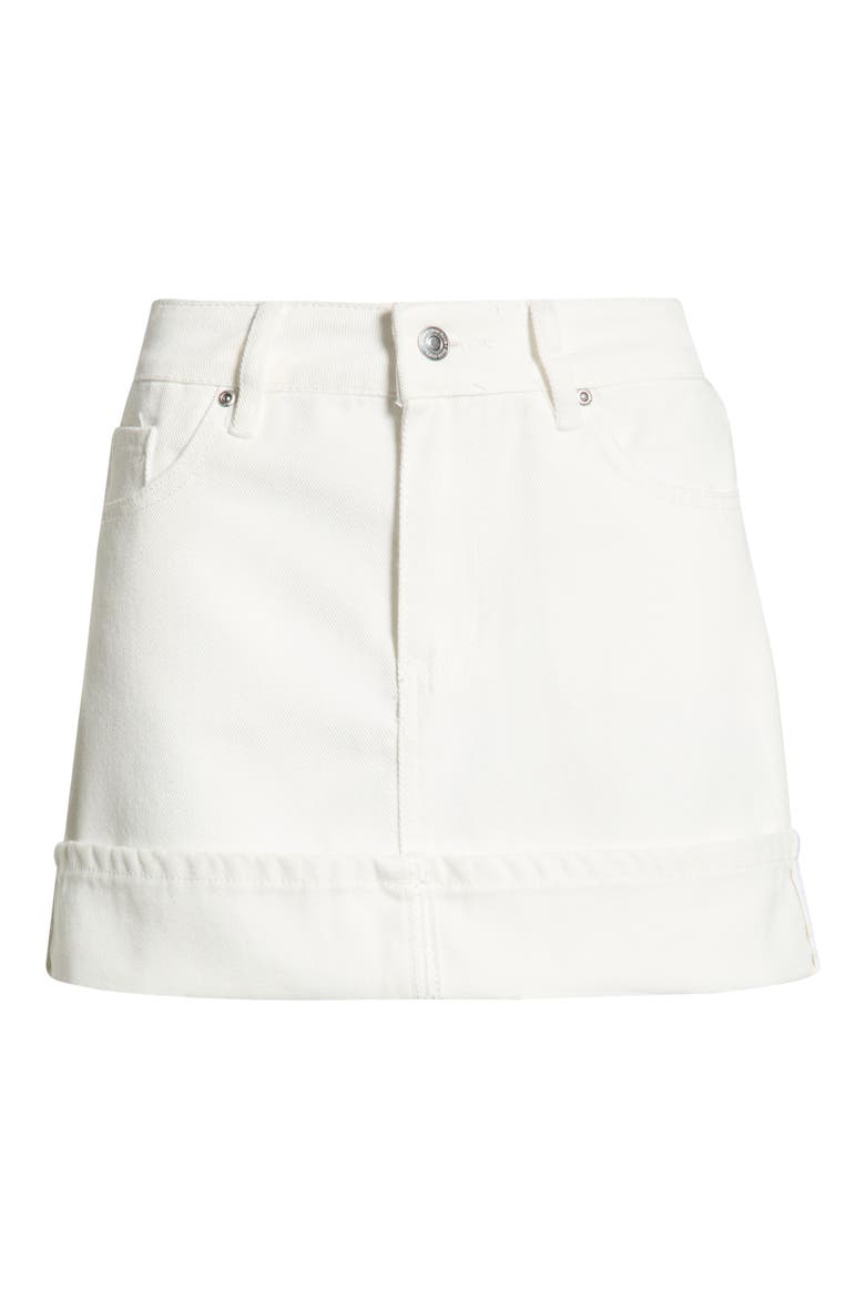 Alex Cuffed Selvedge Miniskirt, Main, color, CLOUD