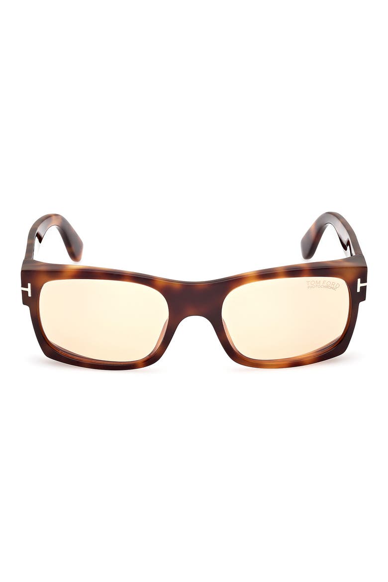 56mm Rectangle Sunglasses, Main, color, BLONDE HAVANA / BROWN