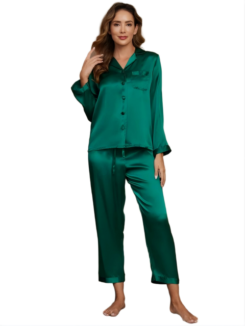 Pure Silk Long Sleeve Pajamas