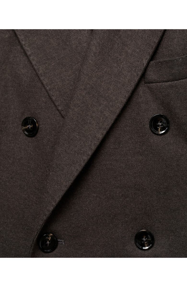 MANGO Double Breasted Flannel Sport Coat, Alternate, color,