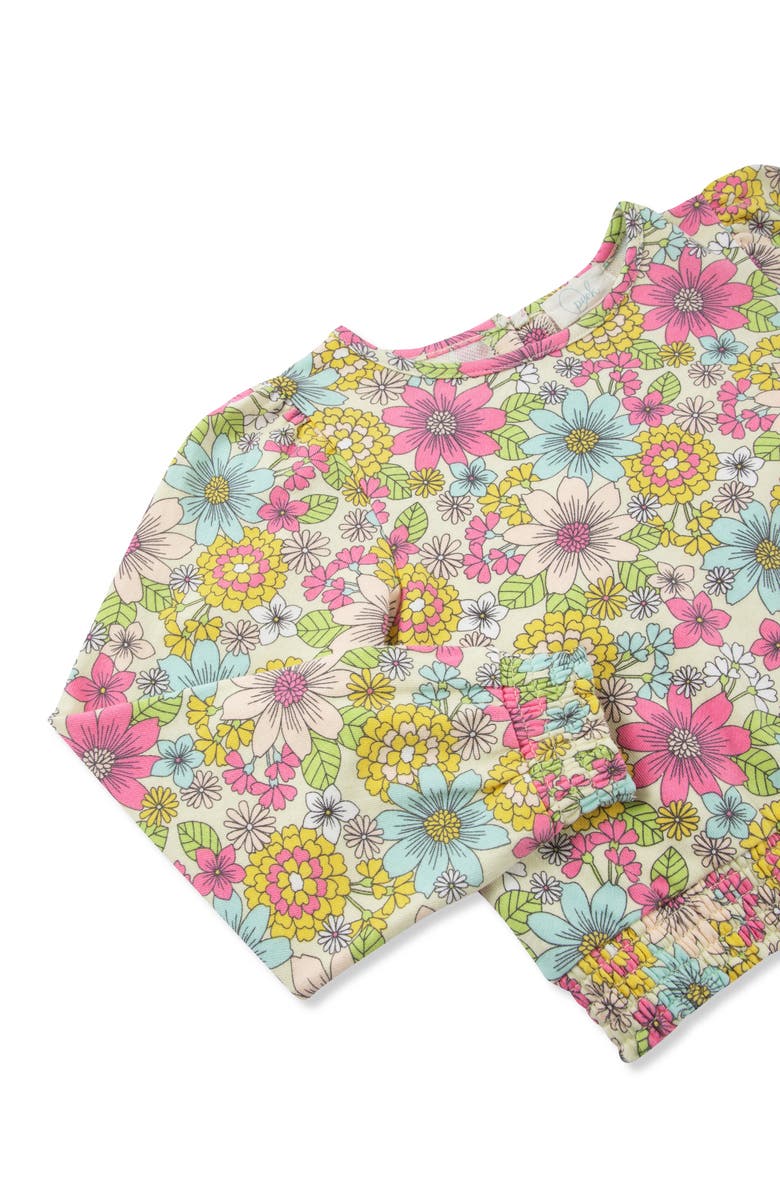 Peek Aren't You Curious Kids' Floral Cotton Top & Flare Pants Set, Alternate, color,
