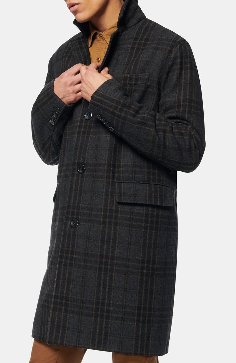Marc New York Willemstad Plaid Peacoat, Alternate, color,