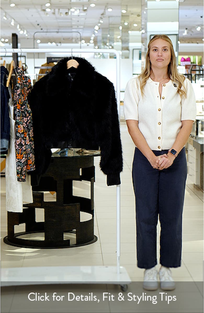 Adelaide Faux Fur Crop Coat, sales video thumbnail