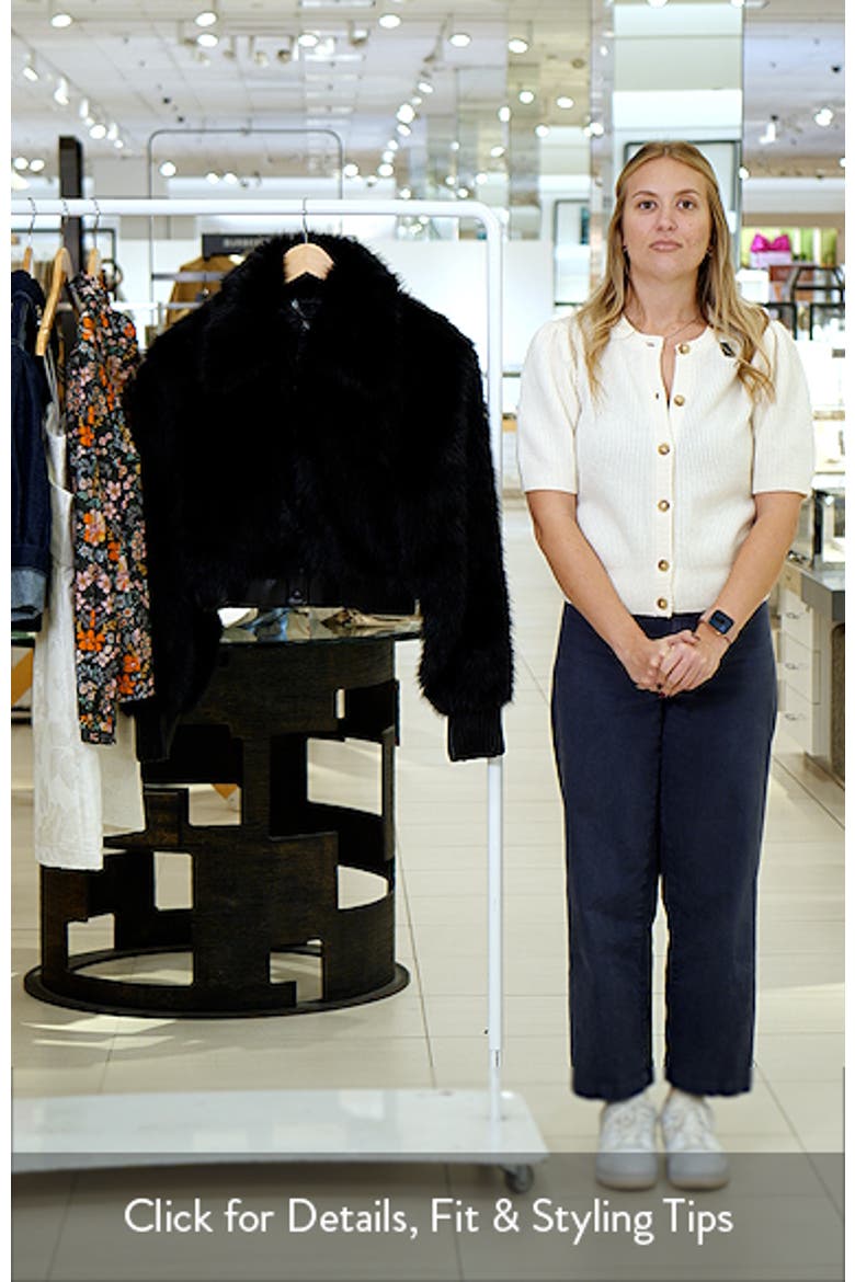 Adelaide Faux Fur Crop Coat video