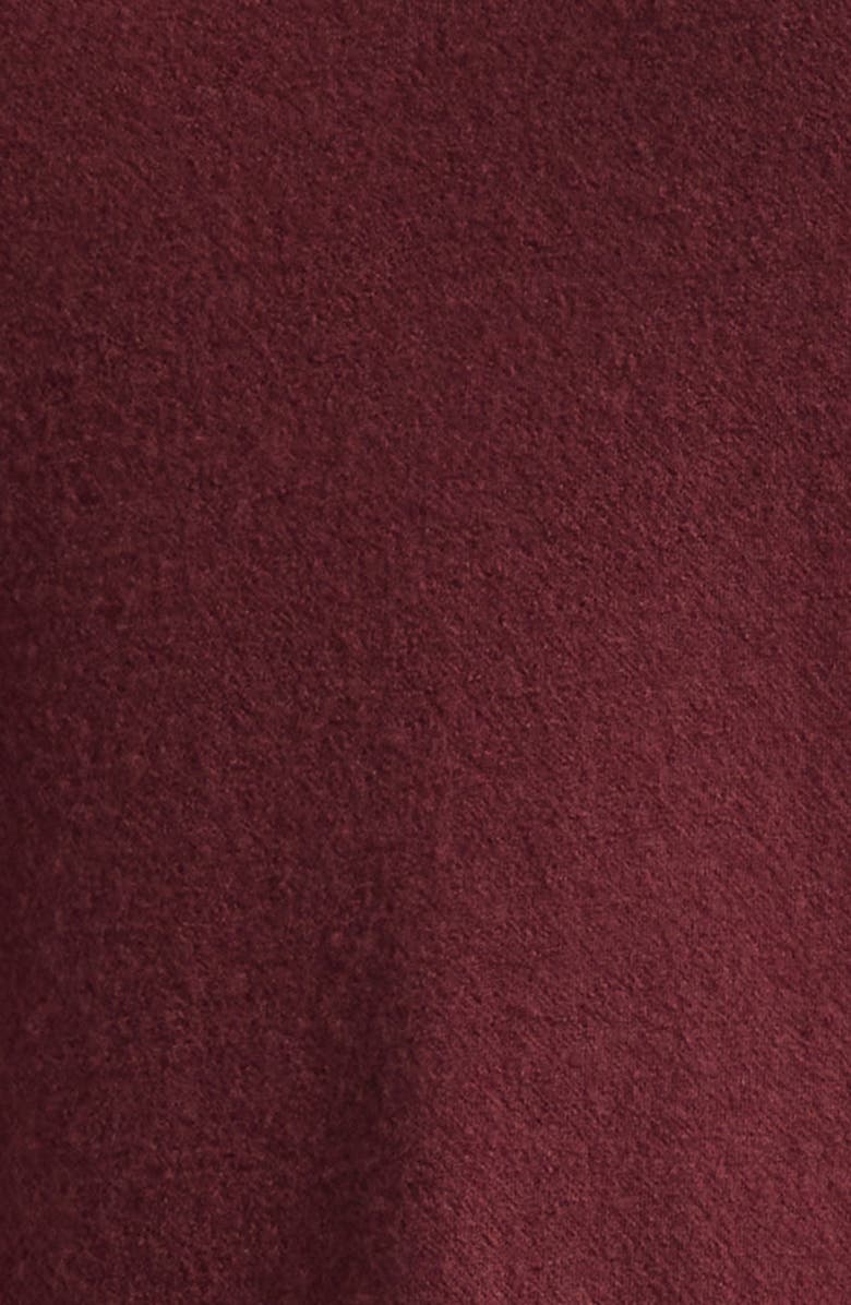 Yohji Yamamoto Long Sleeve Super 120s Wool Crewneck T-Shirt, Alternate, color, Bordeaux