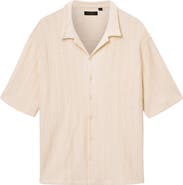 AllSaints Trace Textured Cotton Camp Shirt