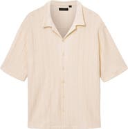 AllSaints Trace Textured Cotton Camp Shirt